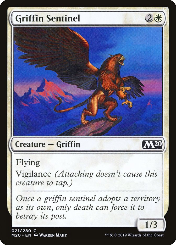 Griffin Sentinel [Core Set 2020] | Jomio and Rueliete's Cards and Comics