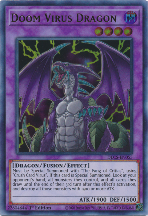 Doom Virus Dragon [DLCS-EN055] Ultra Rare | Jomio and Rueliete's Cards and Comics