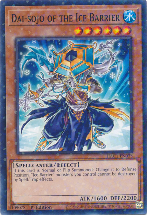 Dai-sojo of the Ice Barrier (Duel Terminal) [HAC1-EN033] Common | Jomio and Rueliete's Cards and Comics