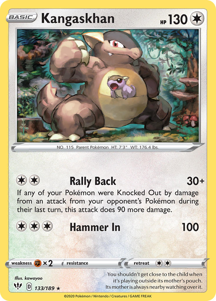 Kangaskhan (133/189) (Theme Deck Exclusive) [Sword & Shield: Darkness Ablaze] | Jomio and Rueliete's Cards and Comics
