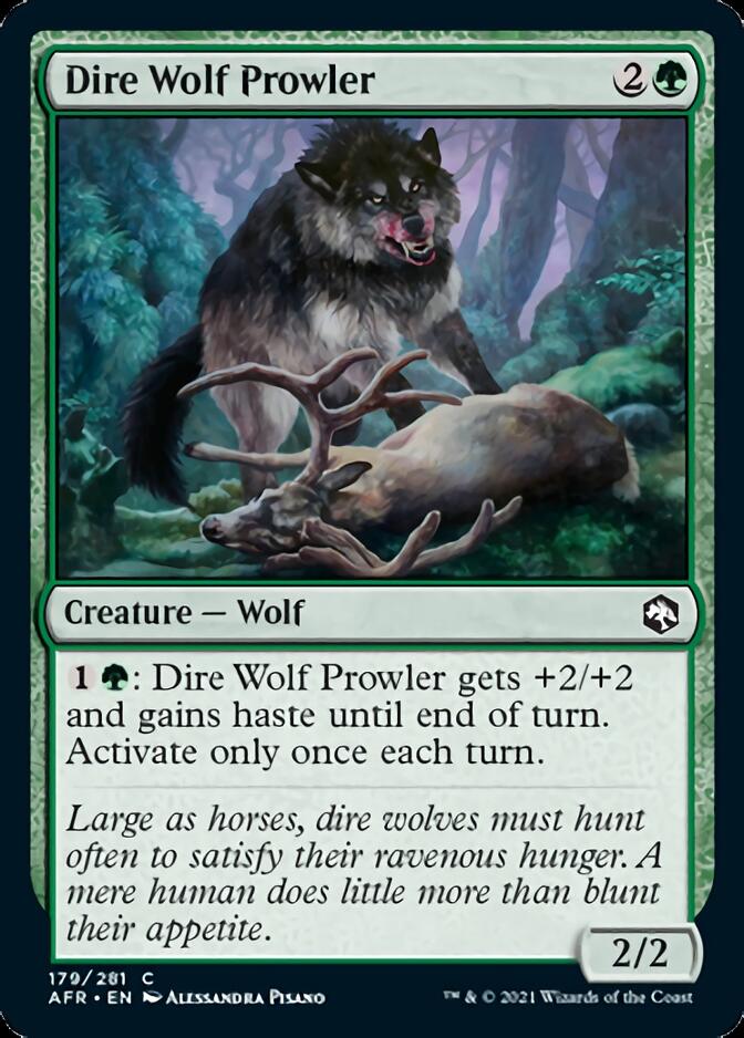 Dire Wolf Prowler [Dungeons & Dragons: Adventures in the Forgotten Realms] | Jomio and Rueliete's Cards and Comics