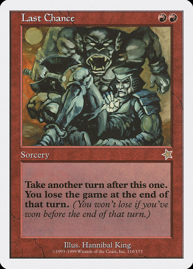 Last Chance [Starter 1999] | Jomio and Rueliete's Cards and Comics