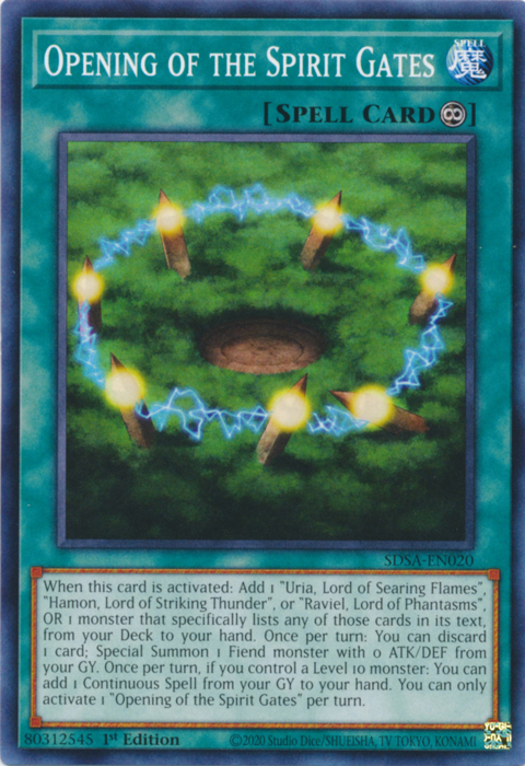 Opening of the Spirit Gates [SDSA-EN020] Common | Jomio and Rueliete's Cards and Comics