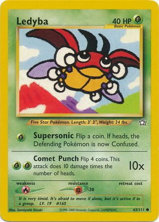 Ledyba (63/111) [Neo Genesis Unlimited] | Jomio and Rueliete's Cards and Comics