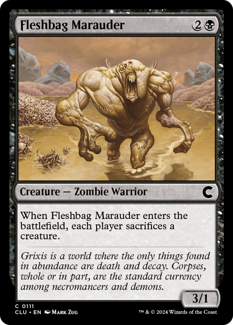 Fleshbag Marauder [Ravnica: Clue Edition] | Jomio and Rueliete's Cards and Comics