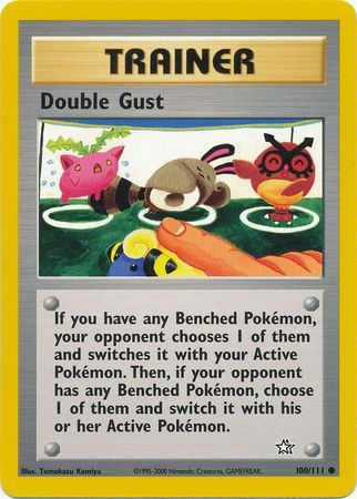 Double Gust (100/111) [Neo Genesis Unlimited] | Jomio and Rueliete's Cards and Comics
