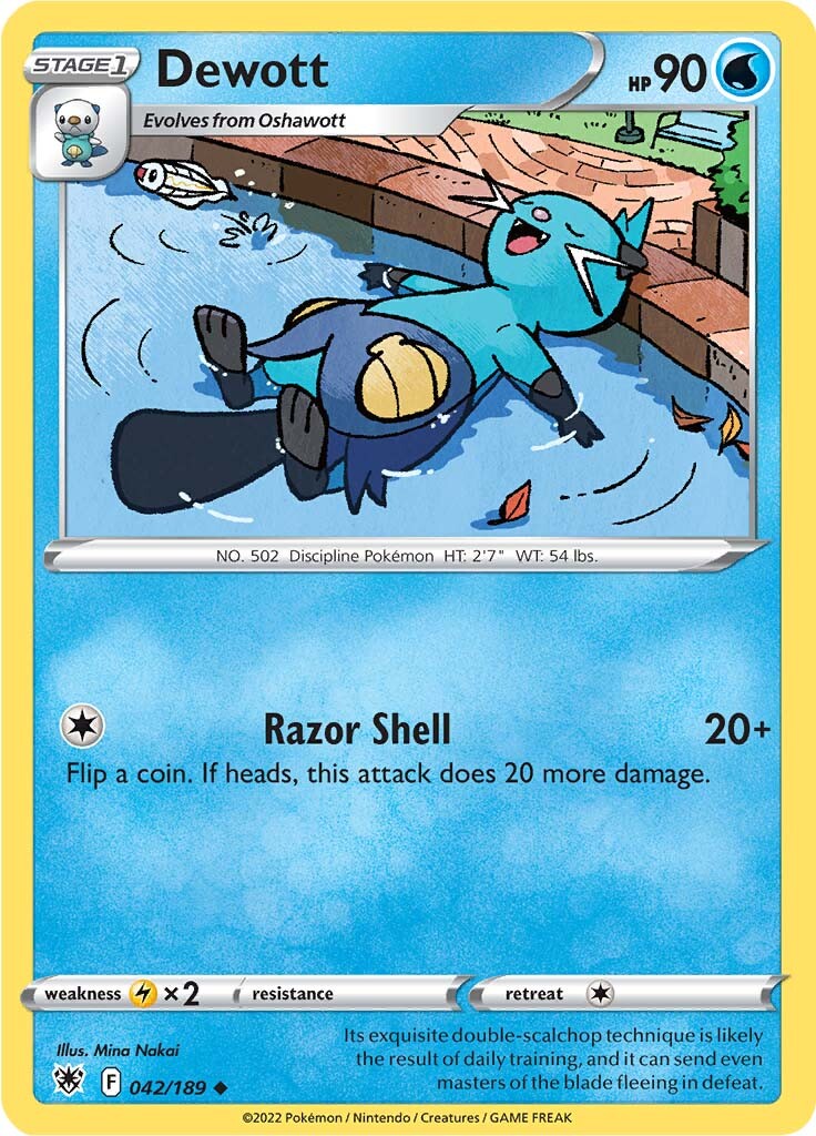 Dewott (042/189) [Sword & Shield: Astral Radiance] | Jomio and Rueliete's Cards and Comics