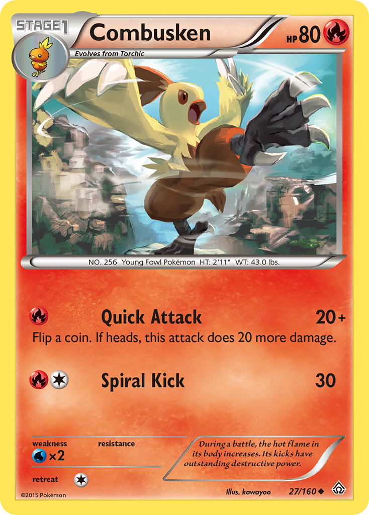 Combusken (27/160) [XY: Primal Clash] | Jomio and Rueliete's Cards and Comics