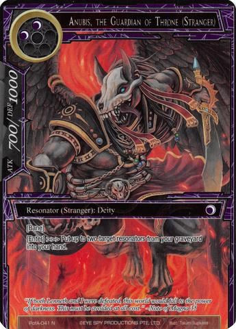 Anubis, the Guardian of Throne (Stranger) (Full Art) (PofA-041) [Alice Origin IV: Prologue of Attoractia] | Jomio and Rueliete's Cards and Comics