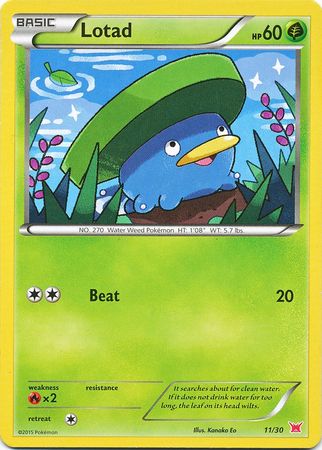 Lotad (11/30) [XY: Trainer Kit 2 - Latias] | Jomio and Rueliete's Cards and Comics