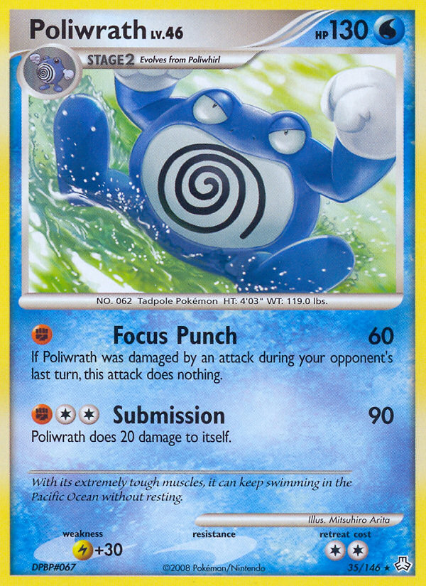 Poliwrath (35/146) [Diamond & Pearl: Legends Awakened] | Jomio and Rueliete's Cards and Comics