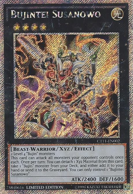 Bujintei Susanowo [CT11-EN002] Secret Rare | Jomio and Rueliete's Cards and Comics
