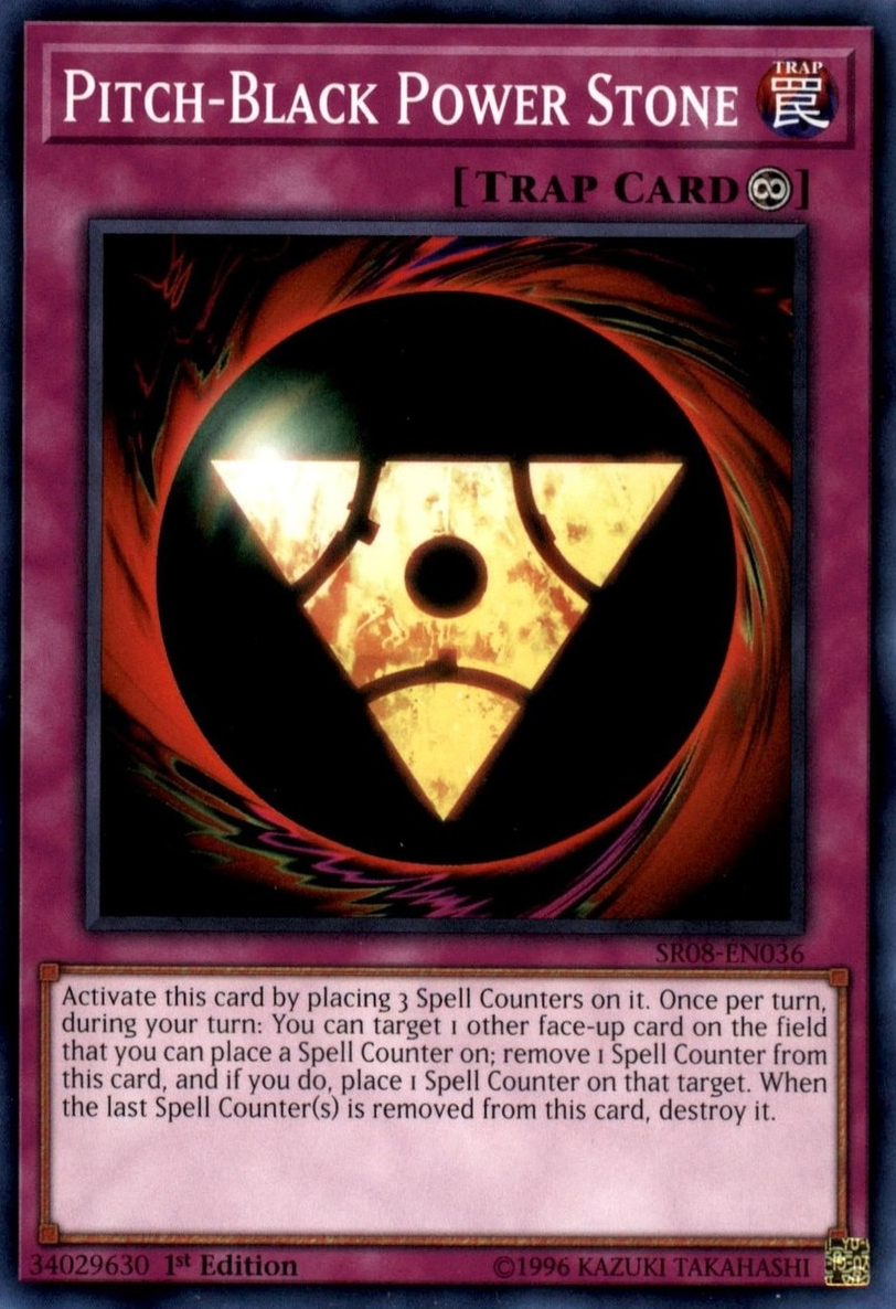 Pitch-Black Power Stone [SR08-EN036] Common | Jomio and Rueliete's Cards and Comics
