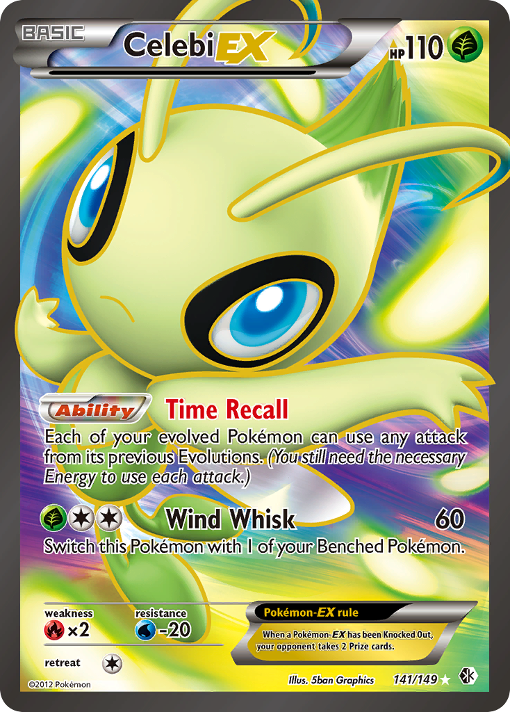 Celebi EX (141/149) [Black & White: Boundaries Crossed] | Jomio and Rueliete's Cards and Comics