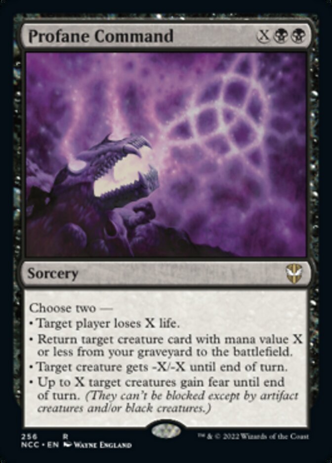 Profane Command [Streets of New Capenna Commander] | Jomio and Rueliete's Cards and Comics