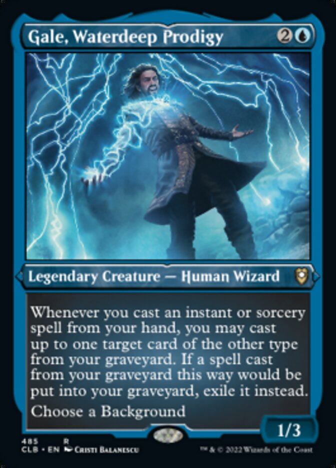 Gale, Waterdeep Prodigy (Foil Etched) [Commander Legends: Battle for Baldur's Gate] | Jomio and Rueliete's Cards and Comics