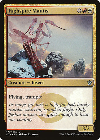 Highspire Mantis [Khans of Tarkir] | Jomio and Rueliete's Cards and Comics