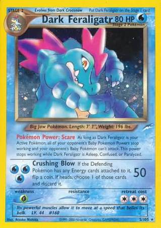 Dark Feraligatr (5/105) [Neo Destiny Unlimited] | Jomio and Rueliete's Cards and Comics
