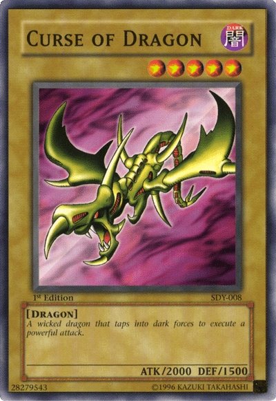 Curse of Dragon [SDY-008] Common | Jomio and Rueliete's Cards and Comics