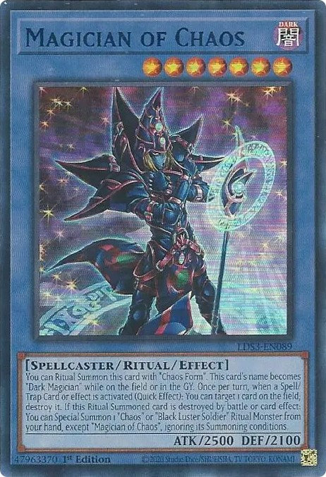 Magician of Chaos (Blue) [LDS3-EN089] Ultra Rare | Jomio and Rueliete's Cards and Comics