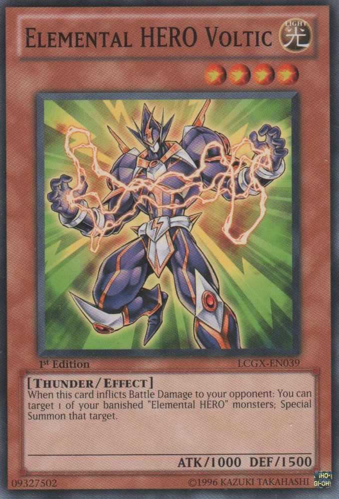 Elemental HERO Voltic [LCGX-EN039] Common | Jomio and Rueliete's Cards and Comics