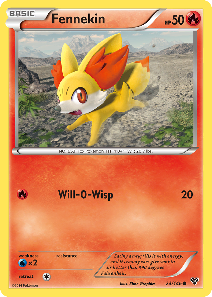 Fennekin (24/146) [XY: Base Set] | Jomio and Rueliete's Cards and Comics