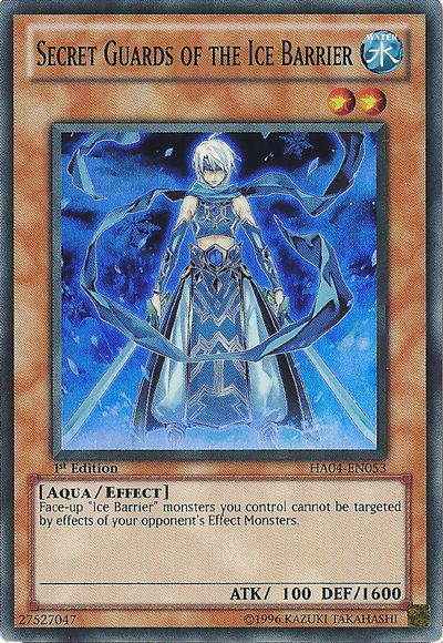 Secret Guards of the Ice Barrier [HA04-EN053] Super Rare | Jomio and Rueliete's Cards and Comics