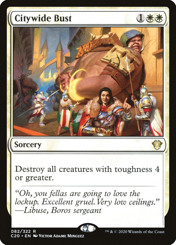 Citywide Bust [Commander 2020] | Jomio and Rueliete's Cards and Comics