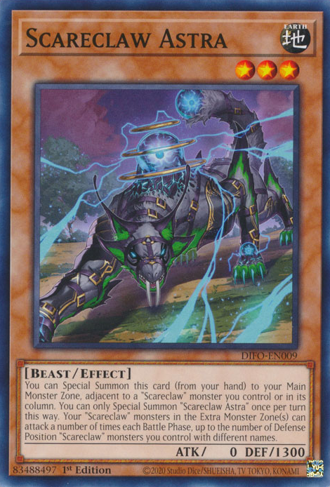Scareclaw Astra [DIFO-EN009] Common | Jomio and Rueliete's Cards and Comics