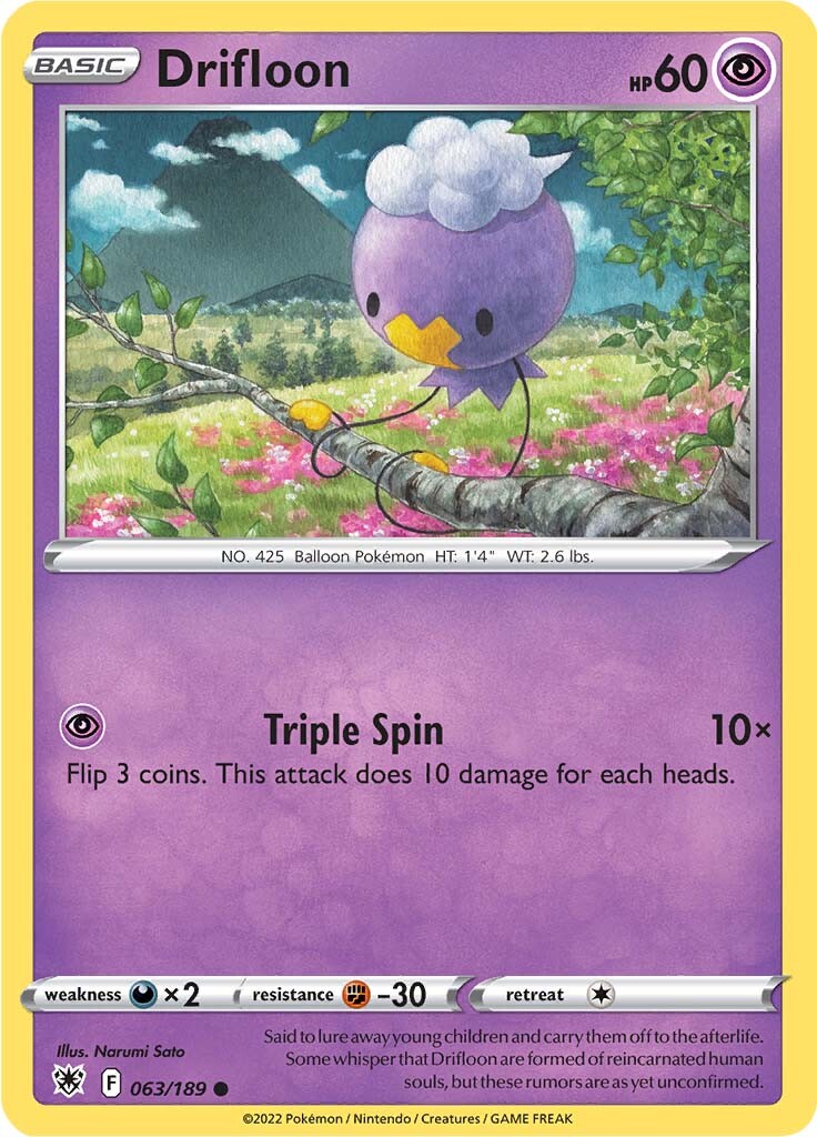 Drifloon (063/189) [Sword & Shield: Astral Radiance] | Jomio and Rueliete's Cards and Comics