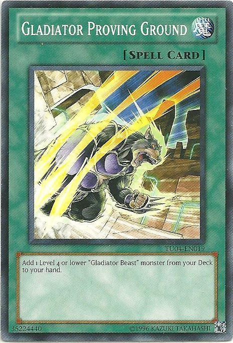 Gladiator Proving Ground [TU04-EN019] Common | Jomio and Rueliete's Cards and Comics