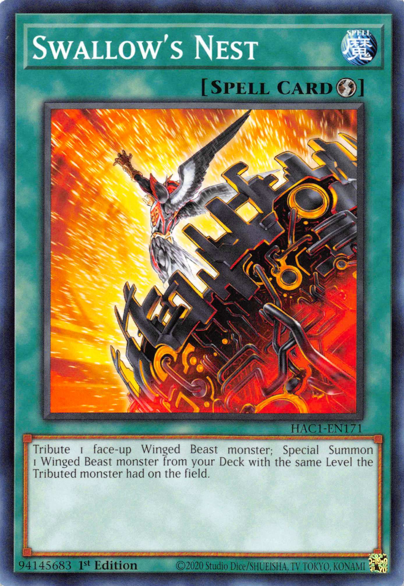 Swallow's Nest (Duel Terminal) [HAC1-EN171] Parallel Rare | Jomio and Rueliete's Cards and Comics