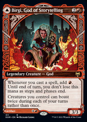 Birgi, God of Storytelling // Harnfel, Horn of Bounty (Showcase) [Kaldheim] | Jomio and Rueliete's Cards and Comics