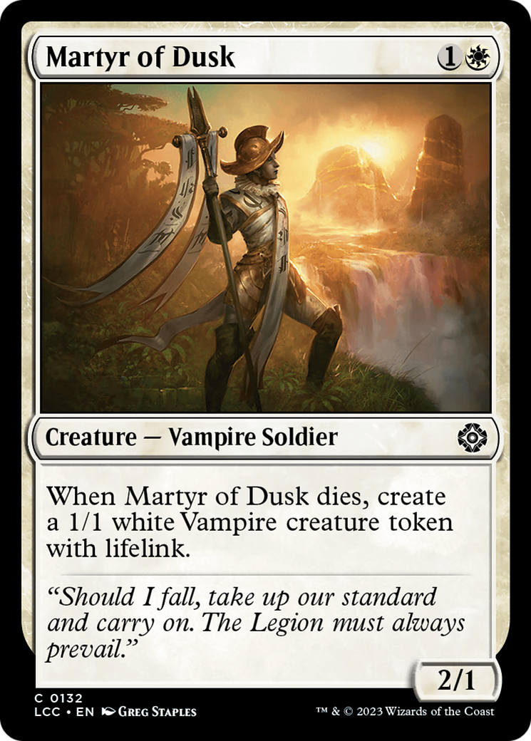 Martyr of Dusk [The Lost Caverns of Ixalan Commander] | Jomio and Rueliete's Cards and Comics