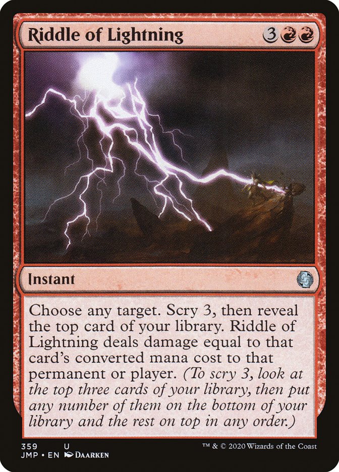 Riddle of Lightning [Jumpstart] | Jomio and Rueliete's Cards and Comics