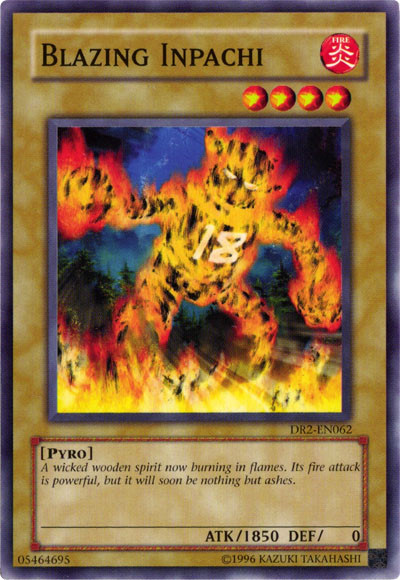 Blazing Inpachi [DR2-EN062] Common | Jomio and Rueliete's Cards and Comics