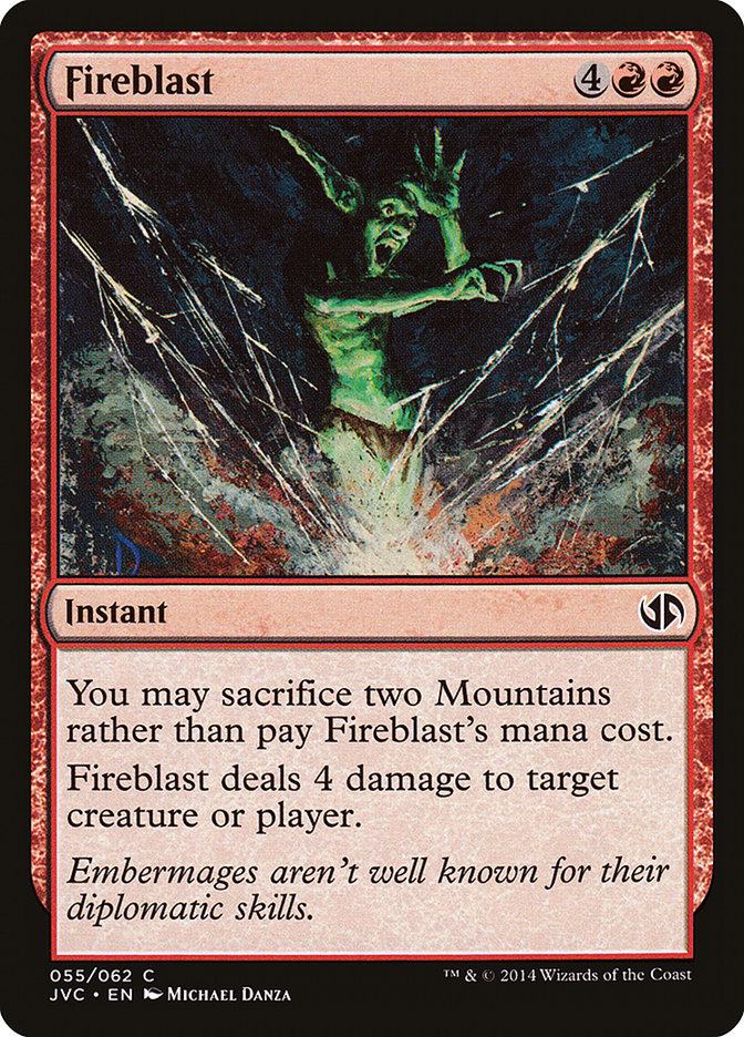 Fireblast [Duel Decks Anthology] | Jomio and Rueliete's Cards and Comics
