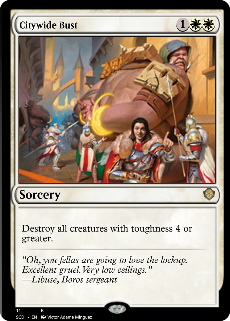Citywide Bust [Starter Commander Decks] | Jomio and Rueliete's Cards and Comics