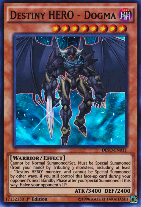 Destiny HERO - Dogma [DESO-EN011] Super Rare | Jomio and Rueliete's Cards and Comics