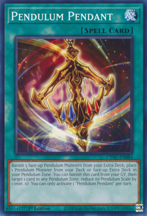 Pendulum Pendant [CYAC-EN084] Common | Jomio and Rueliete's Cards and Comics