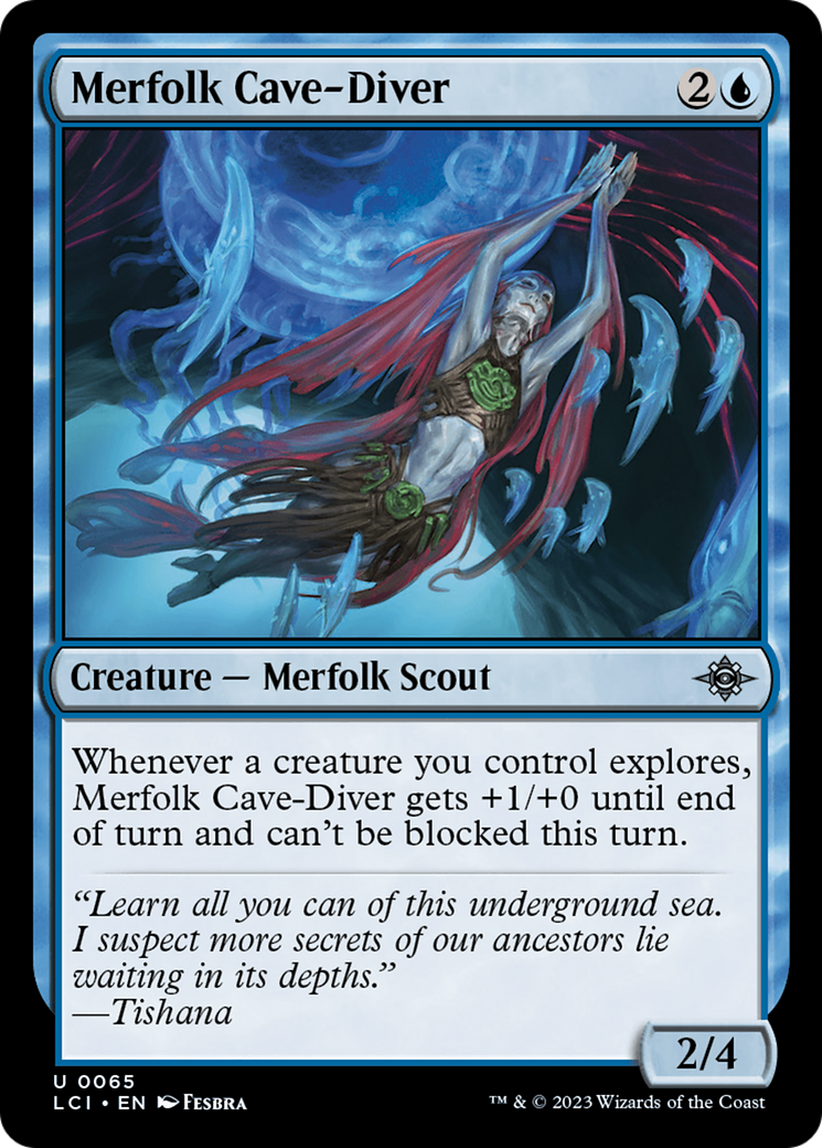 Merfolk Cave-Diver [The Lost Caverns of Ixalan] | Jomio and Rueliete's Cards and Comics