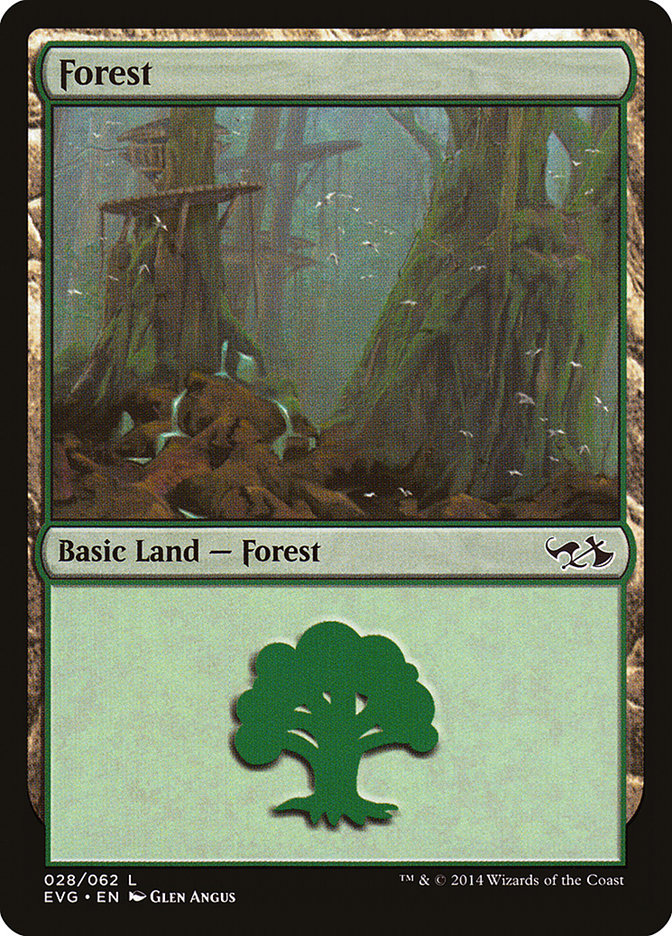 Forest (28) (Elves vs. Goblins) [Duel Decks Anthology] | Jomio and Rueliete's Cards and Comics