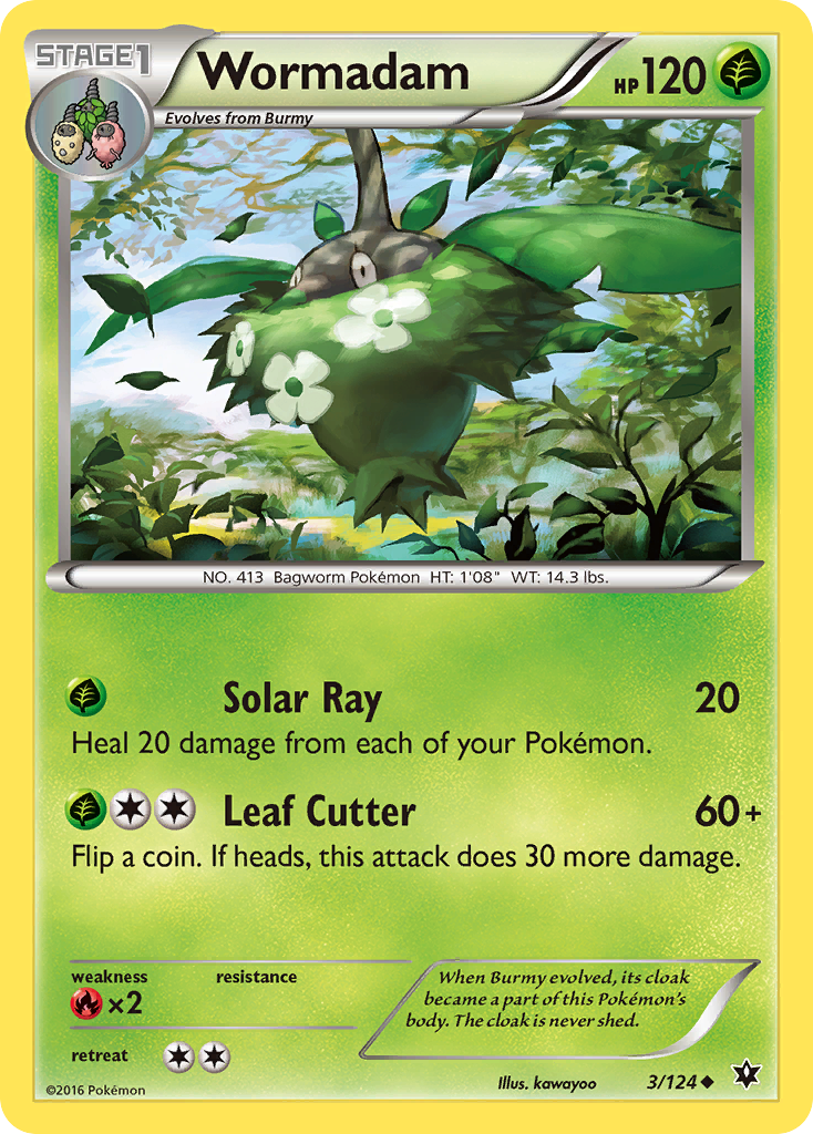 Wormadam (3/124) [XY: Fates Collide] | Jomio and Rueliete's Cards and Comics