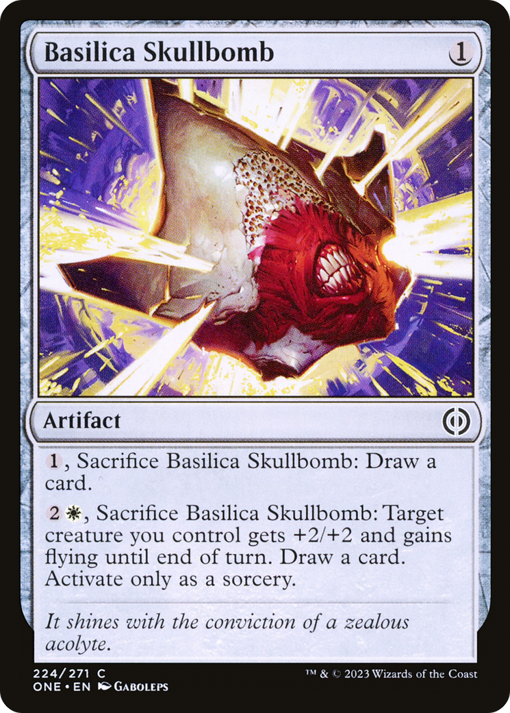 Basilica Skullbomb [Phyrexia: All Will Be One] | Jomio and Rueliete's Cards and Comics