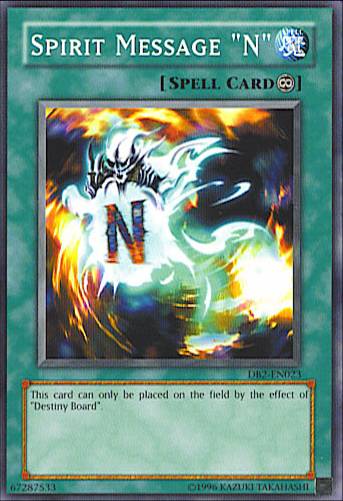 Spirit Message "N" [DB2-EN023] Common | Jomio and Rueliete's Cards and Comics