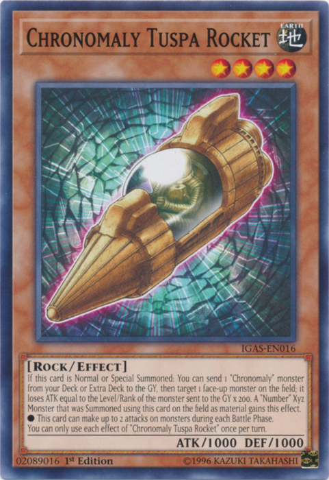 Chronomaly Tuspa Rocket [IGAS-EN016] Common | Jomio and Rueliete's Cards and Comics