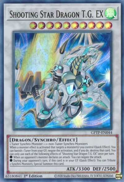 Shooting Star Dragon T.G. EX [GFTP-EN044] Ultra rare | Jomio and Rueliete's Cards and Comics
