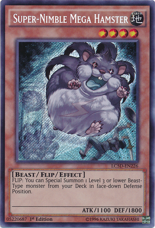 Super-Nimble Mega Hamster [LC5D-EN226] Secret Rare | Jomio and Rueliete's Cards and Comics