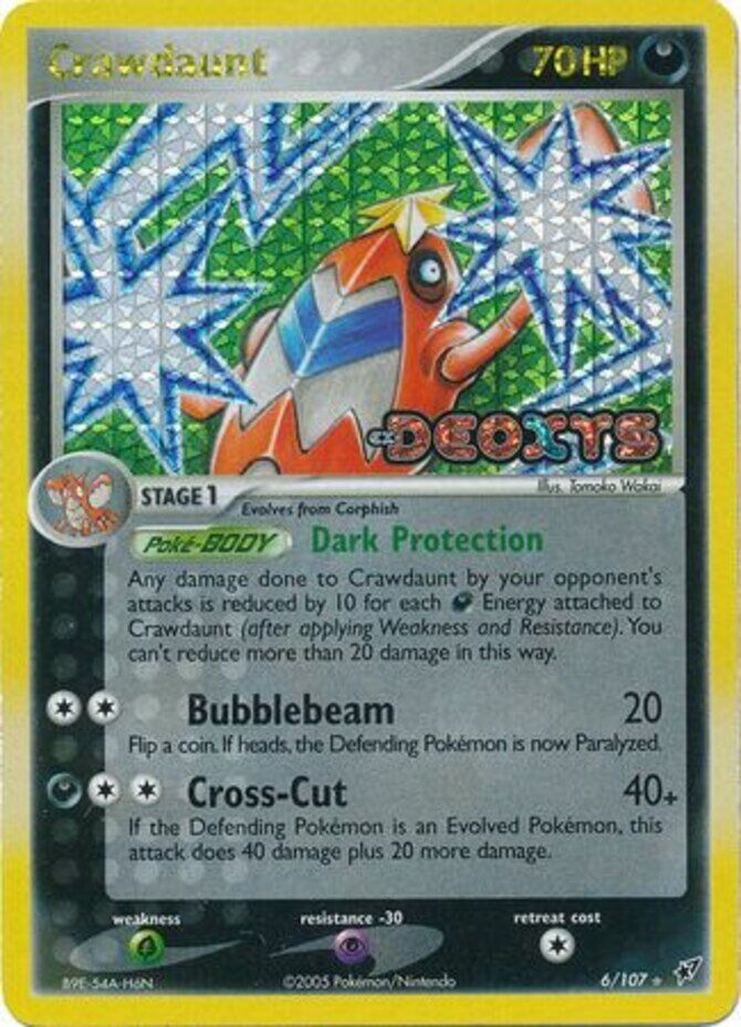 Crawdaunt (6/107) (Stamped) [EX: Deoxys] | Jomio and Rueliete's Cards and Comics