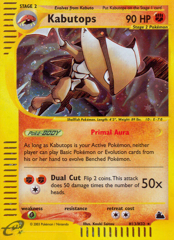 Kabutops (H13/H32) [Skyridge] | Jomio and Rueliete's Cards and Comics